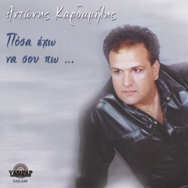 Εξώφυλλο: Πόσα έχω να σου πω - Αντώνης Καρδαμίλης